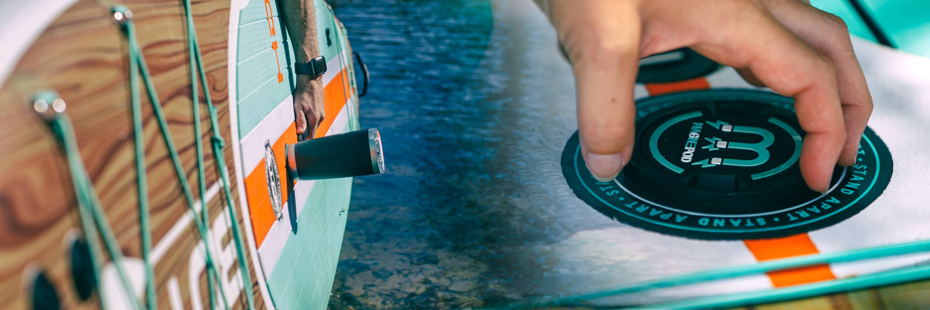 Bote Magnepod accessoires on Standup paddle board