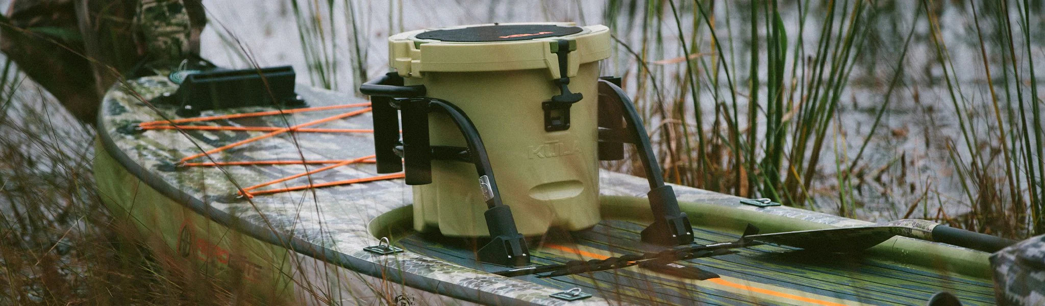 BOTE Hard cooler on Rackham standup paddle board