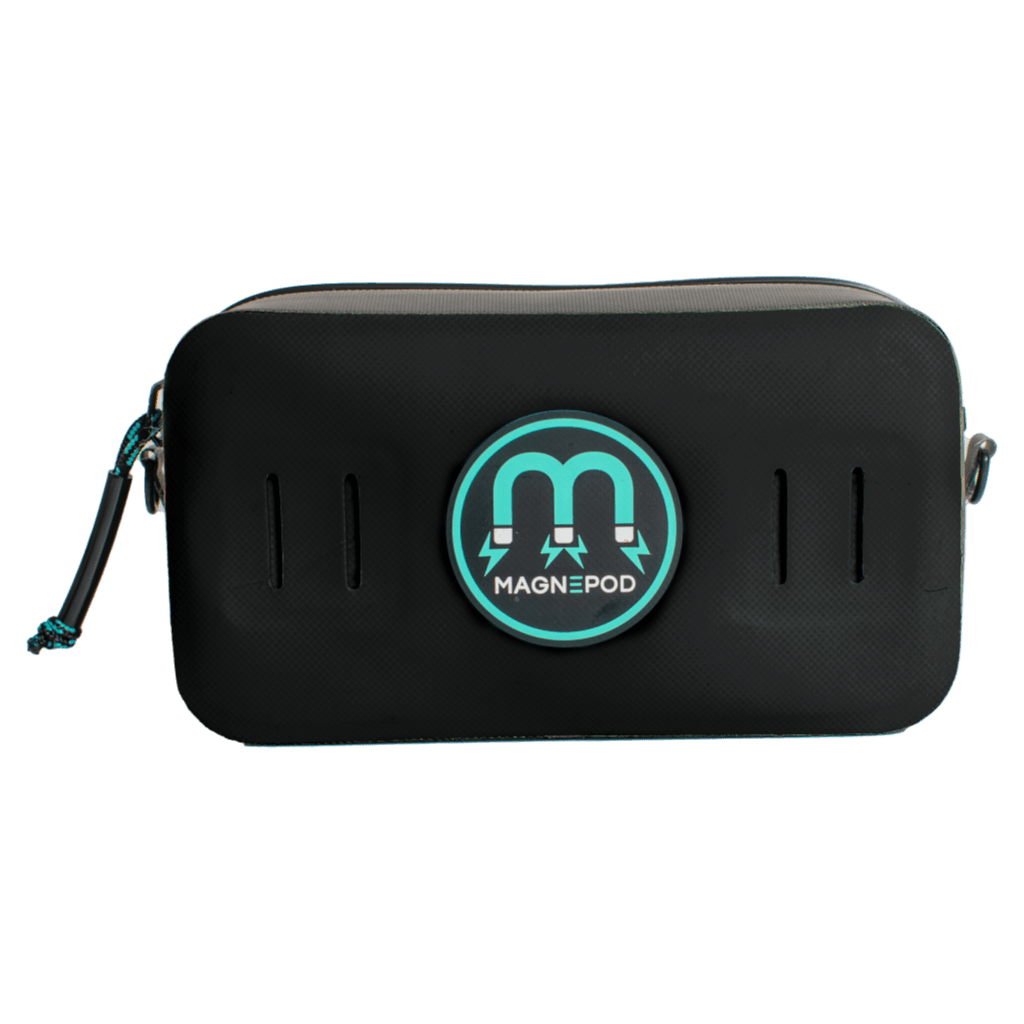 Back view of Highwater Hitchhiker Black with Magnepod logo and stitched accents.