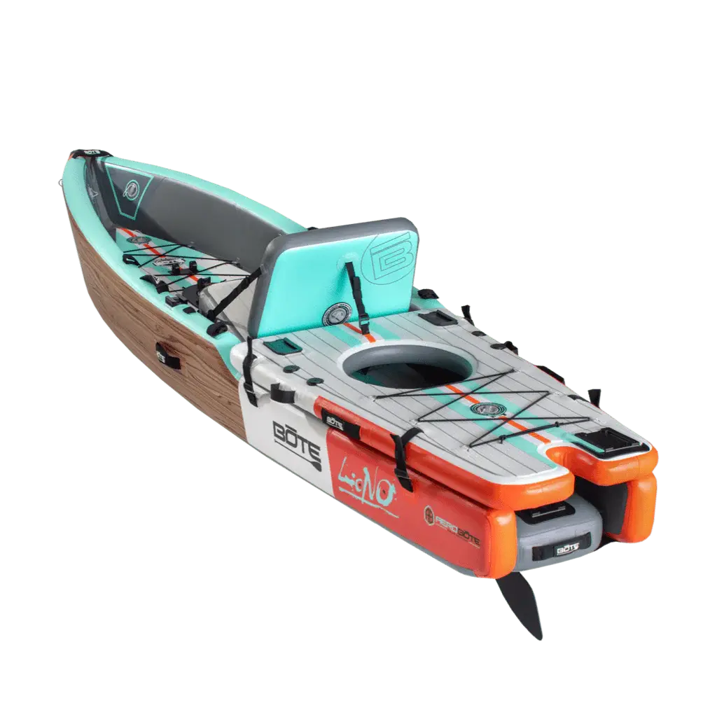 LONO Aero 12′6″ Classic Cypress Inflatable Kayak Bote