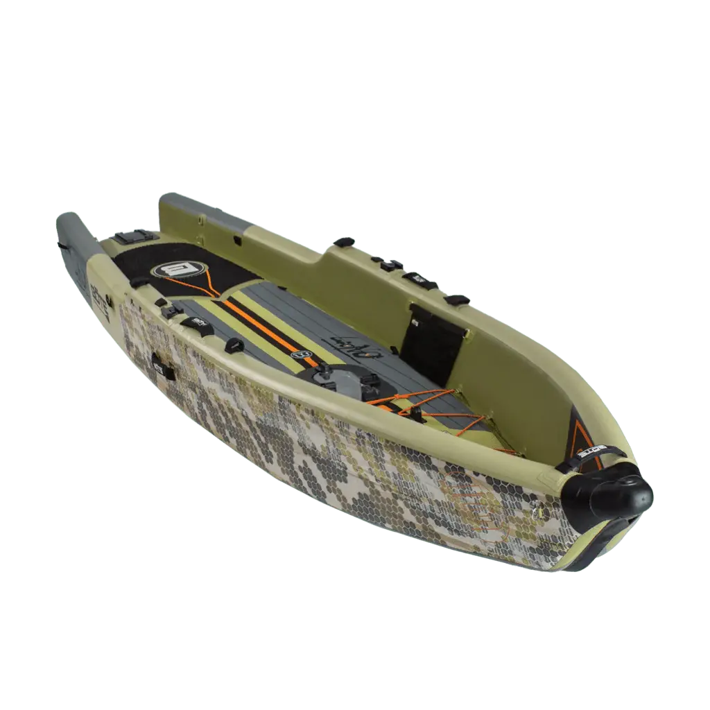 LONO Aero 12′6″ Verge Camo Inflatable Kayak Bote