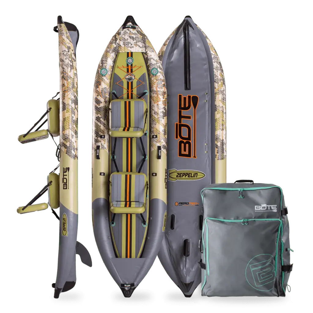 Zeppelin Aero 12′6″ Verge Camo Inflatable Kayak Bote