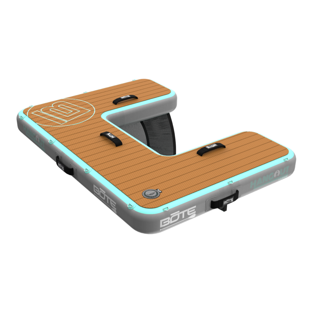 Rear angled view of the Inflatable Hangout Ladder Classic
