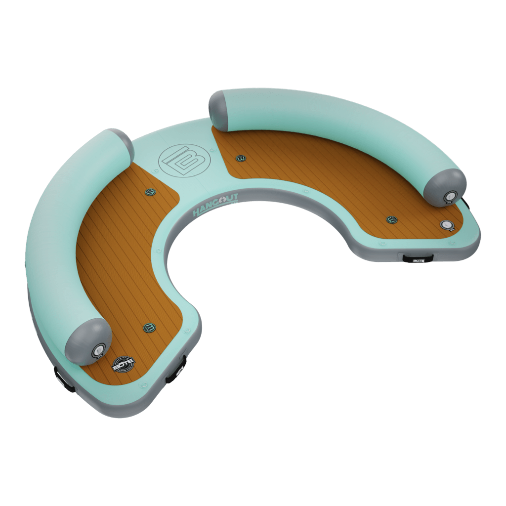 Side view of the Inflatable Dock Hangout 240 Classic