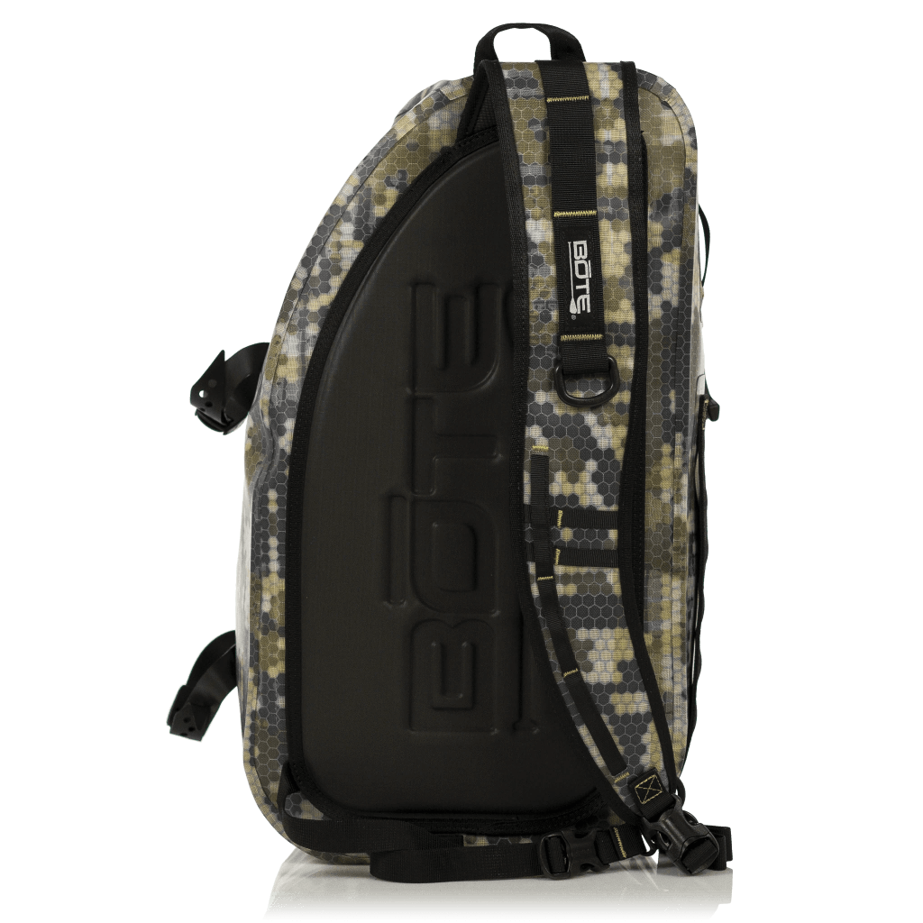 Back of the Verge Camo Highwater Slingpack with added padding for cushion